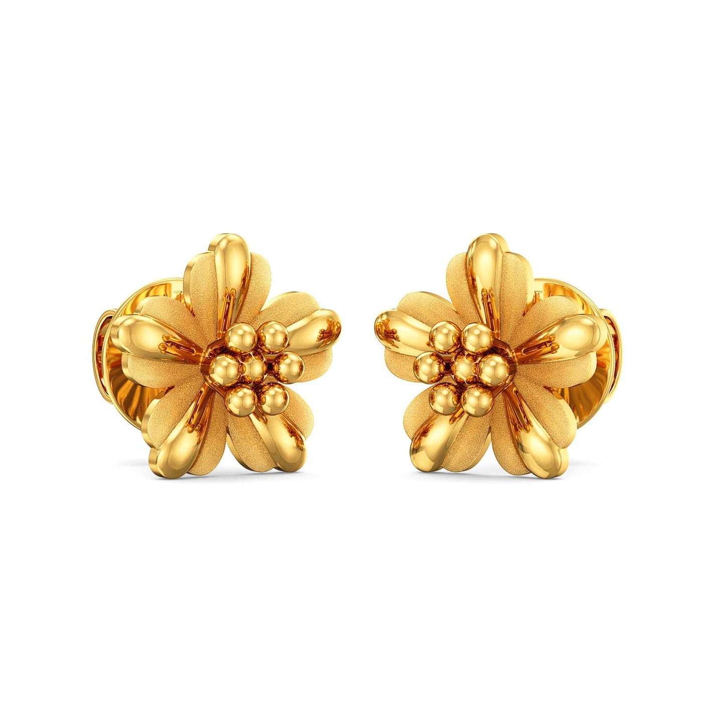 Joyalukkas 22Kt (916) Yellow Gold Stud Earrings For Women's (Bn11200663)