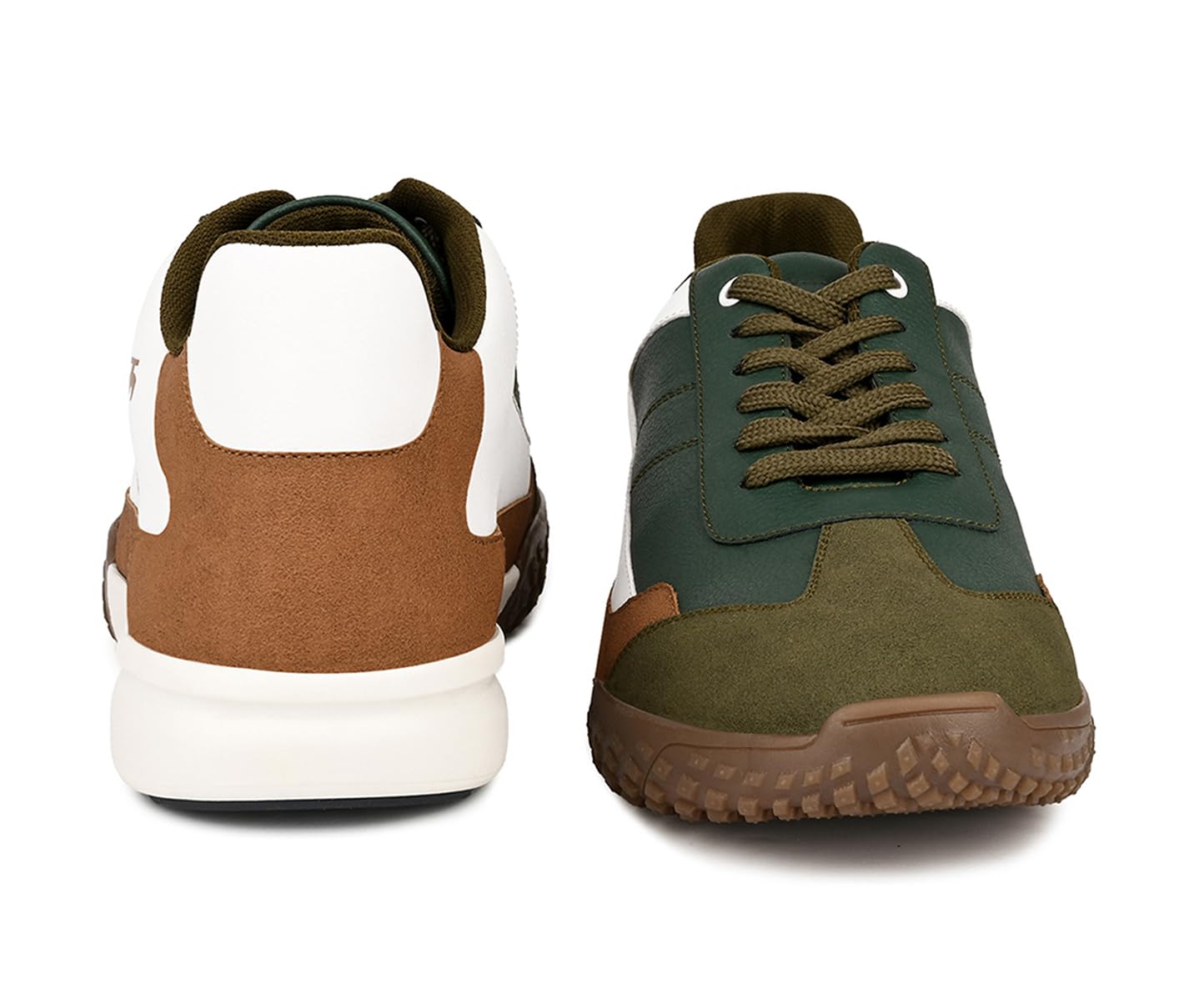 LOUIS STITCH White and Tan Sneaker for Men | Comfortable Sneaker | LSP-SNK-AVI004 | UK-9
