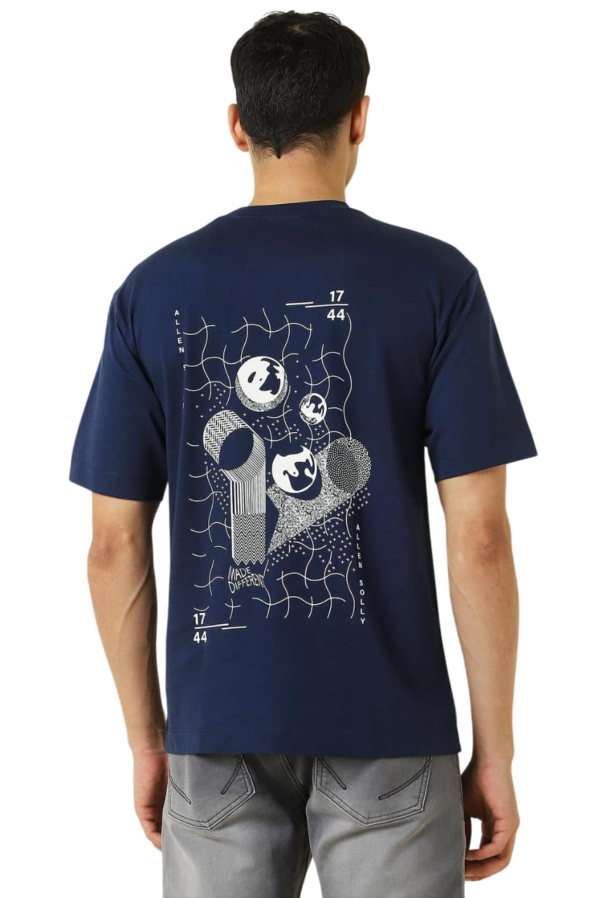 Allen Solly Mens T Shirt Blue