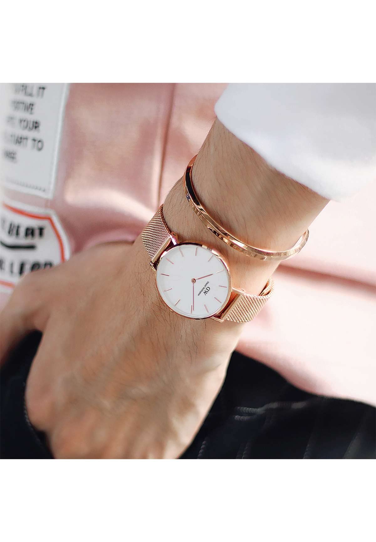 Daniel Wellington Classic Bracelet Small Double Plated Stainless Steel (316L) Rose Gold for Women