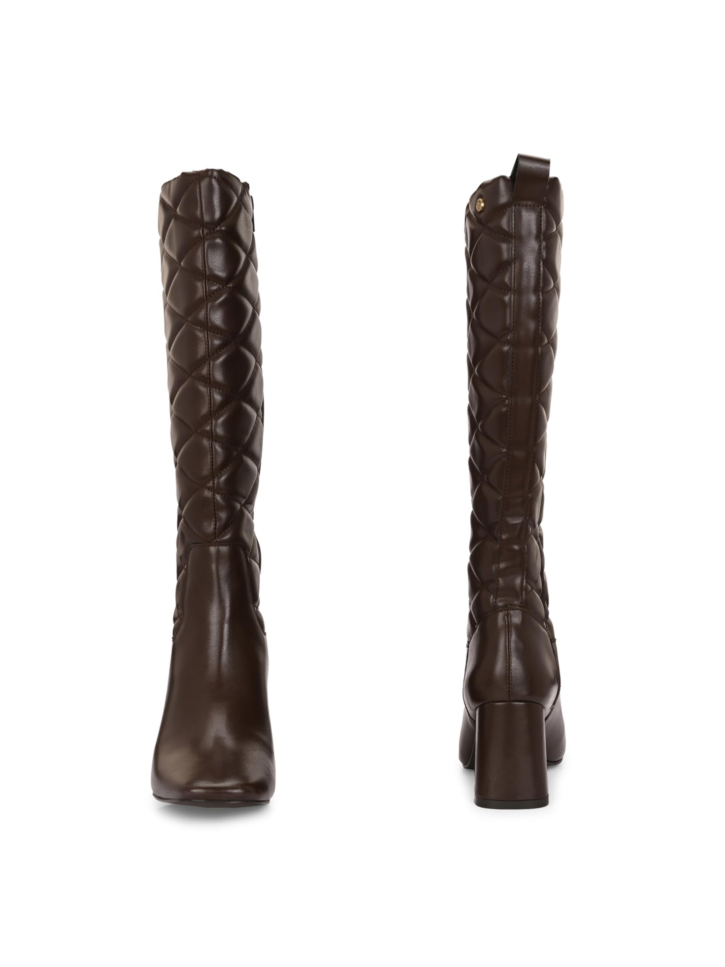 Delize Brown Women Knee boots-66730-36