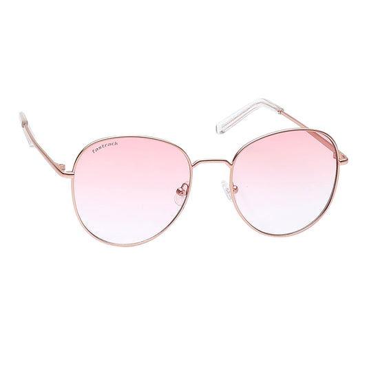 Fastrack Pink Round 100% UV protected Sunglasses for Unisex