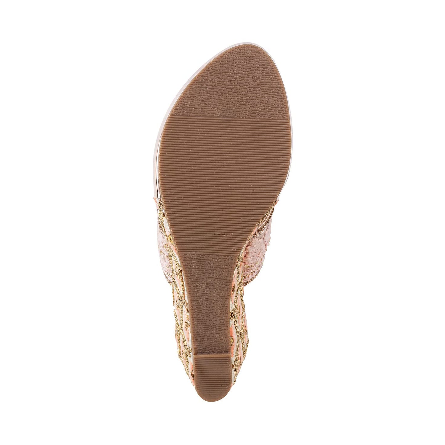Metro Womens Synthetic Rose Gold Slip Ons (Size (7 UK (40 EU))