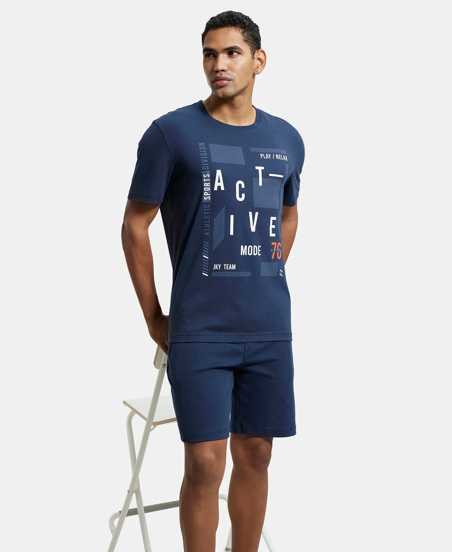 Jockey Men's Cotton T-Shirt 2718_Navy_XL