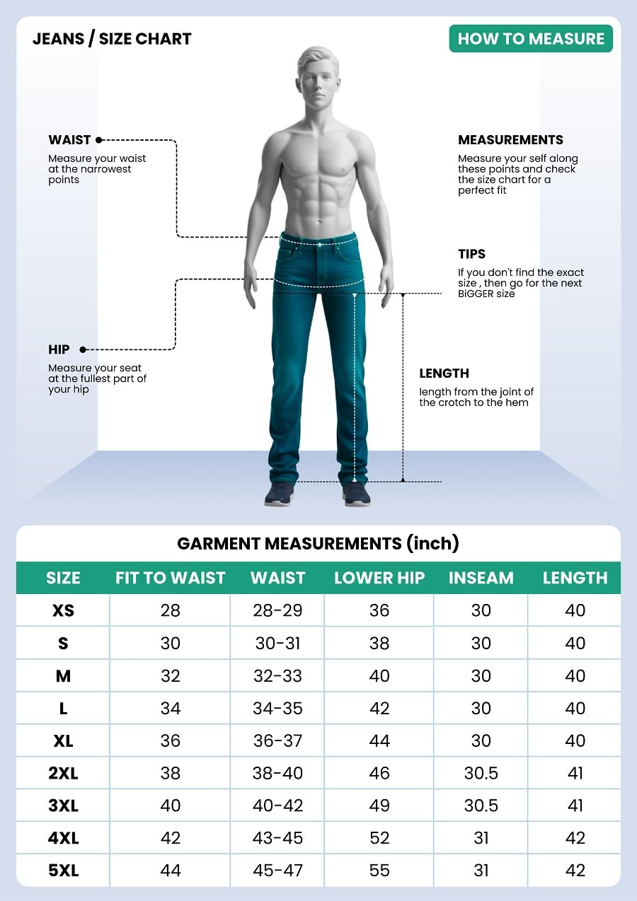 GRECIILOOKS Regular Cargo Pant Baggy Loose Fit | Cotton Mid Rise Jeans for Men (GL-MJ-11_Dark Blue_28)