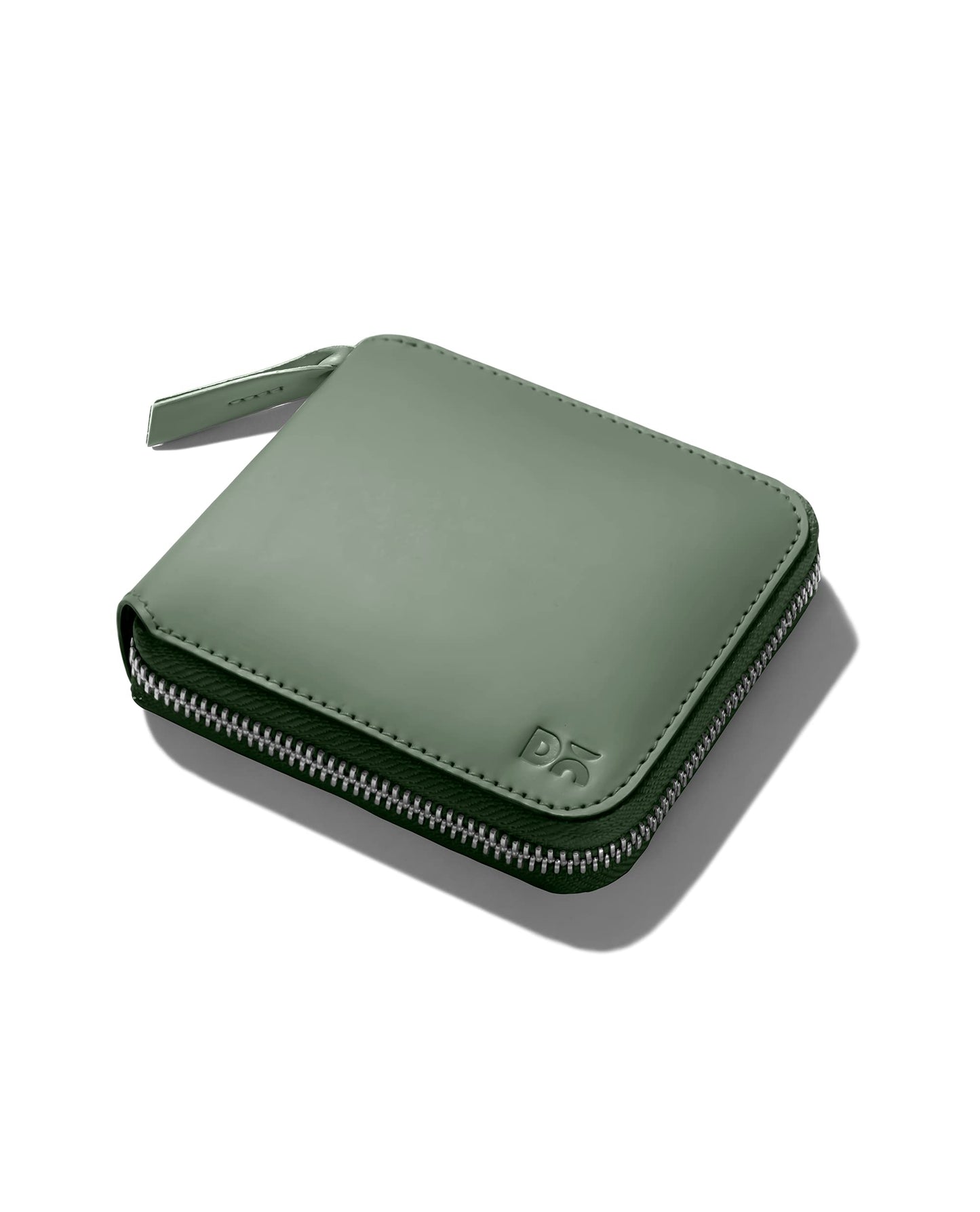 DailyObjects Sap Green Women's Zip Wallet | Made with Vegan Leather Material | Carefully Handcrafted | Holds up to 8 Cards | Slim & Easy to Fit in Pocket | Coin Pocket with Button Closure