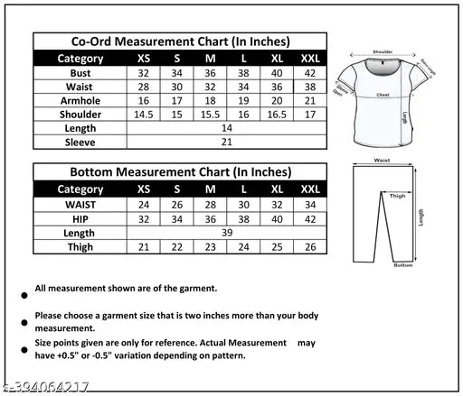 SELVIA Women's Round Neck Top & Bottom Sets