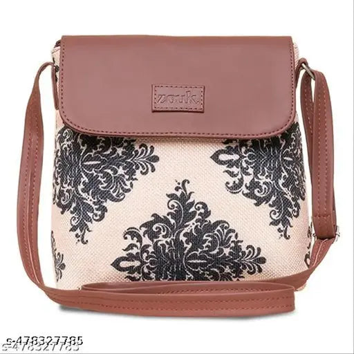 Zouk Mughal Motif Flap Sling Bag