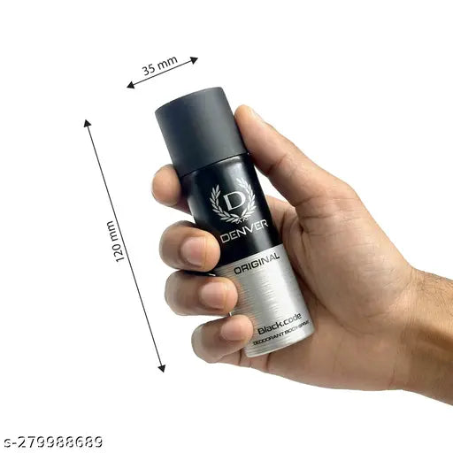 DENVER Caliber,Honour & Black Code Nano Travel Size Pack Deo Perfume Body Spray - For Men  (50ml X 3 )