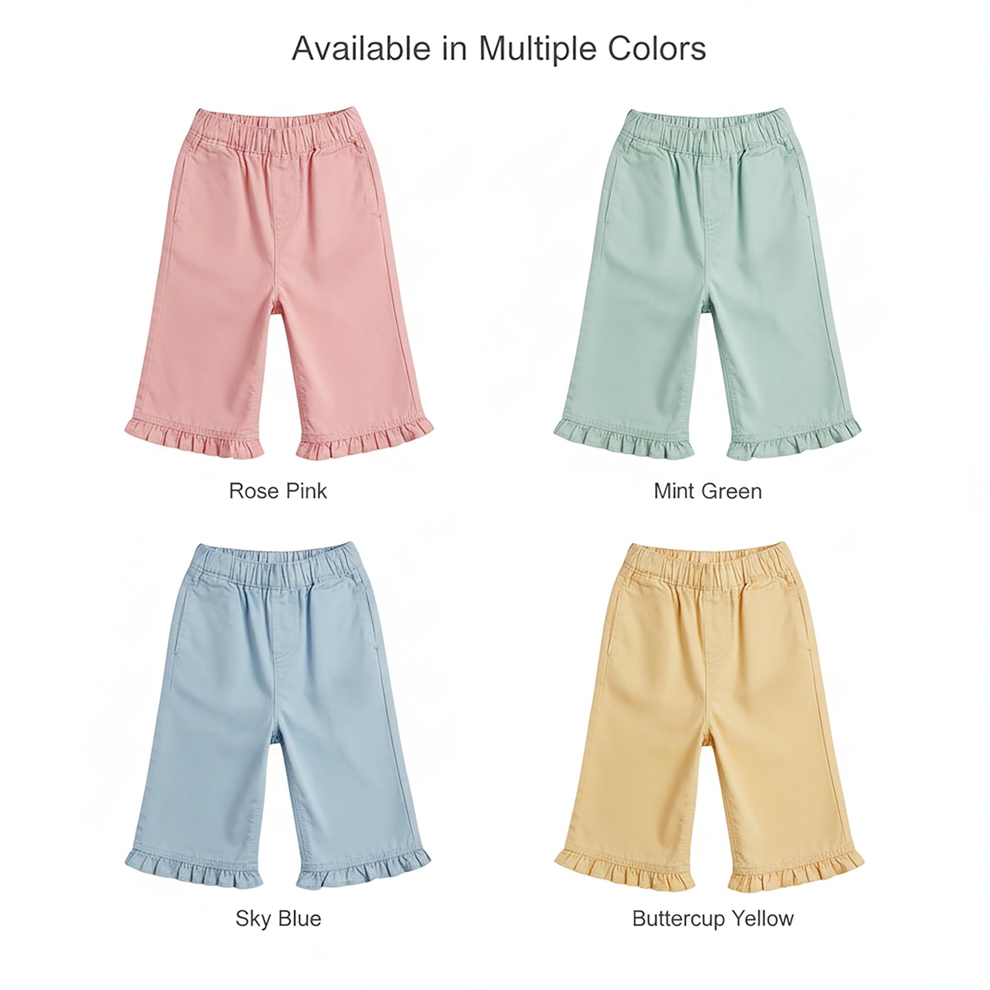 Mothercare Girls Pretty Floristry Trousers - Green