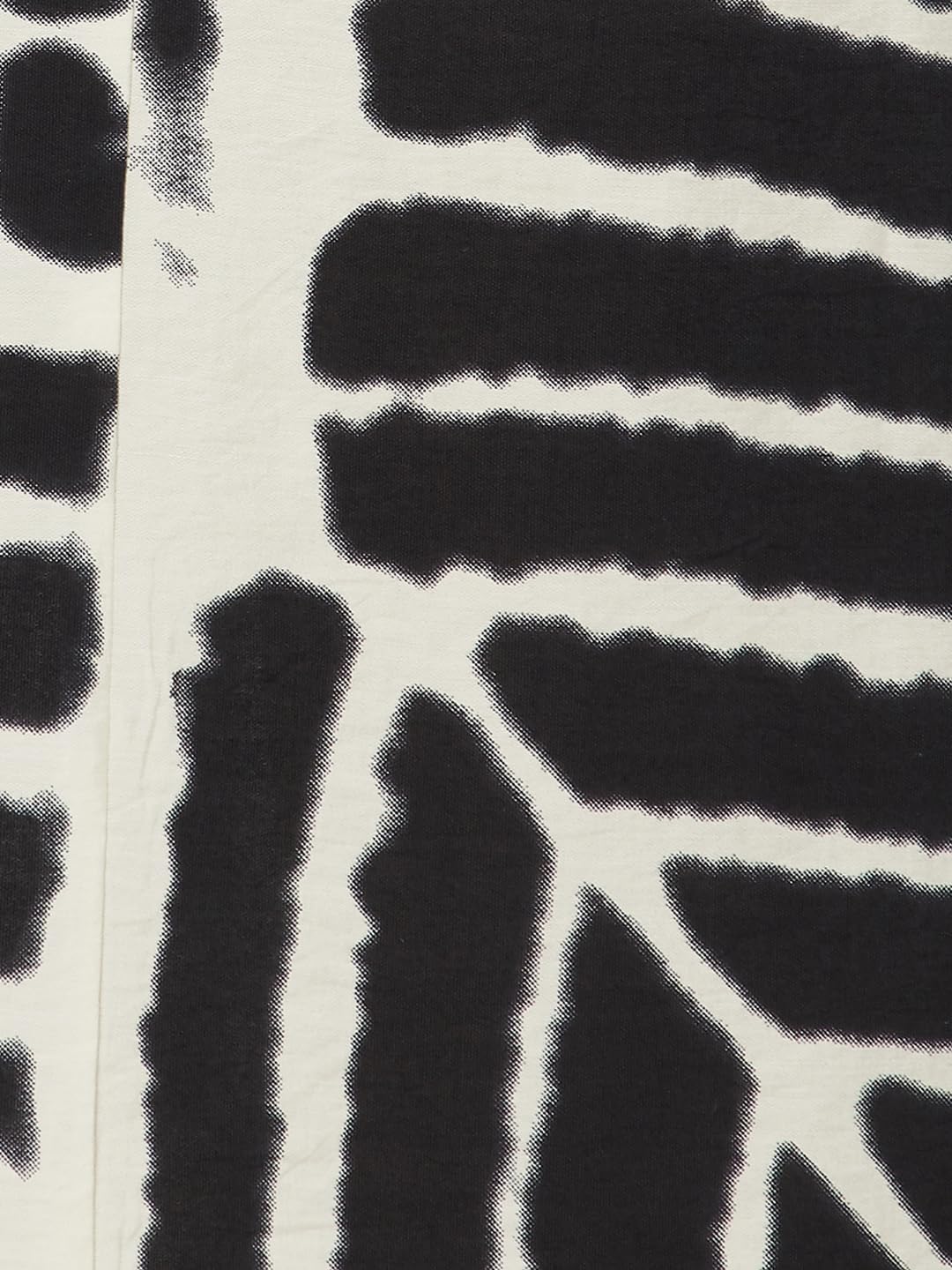 Max Women Printed A-line Dress(White_L)