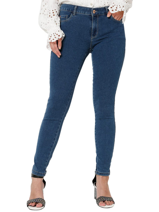 VERO MODA Regular Fit Jeans(102455302_Medium Blue Denim_27)