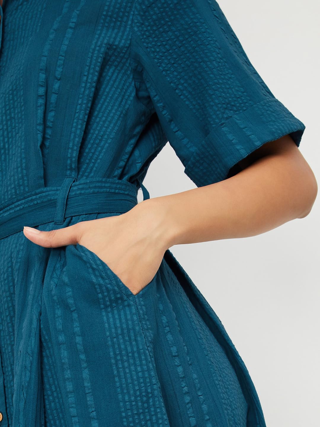 Max Women's Cotton A-Line Below The Knee Dress