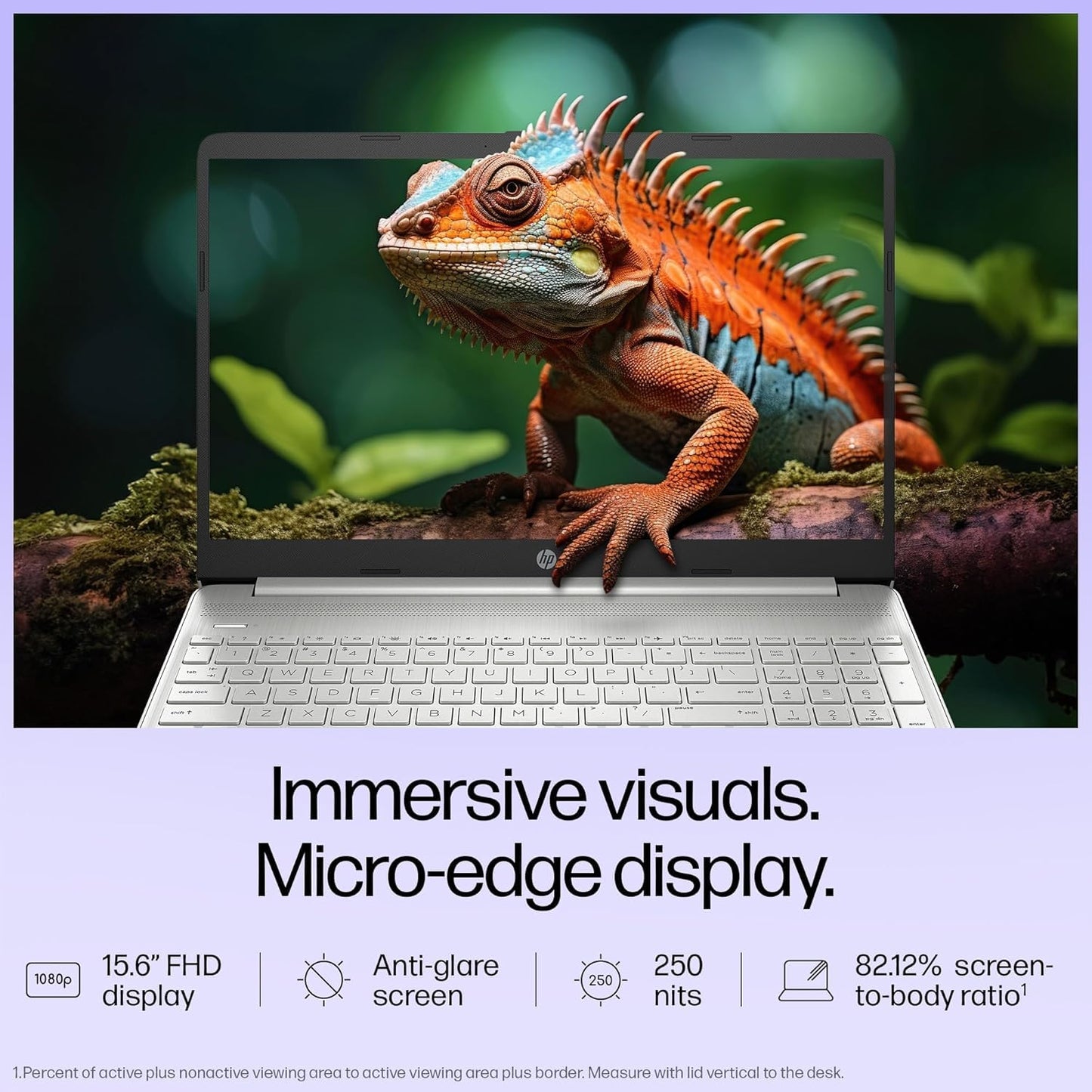 HP 15s, 12th Gen Intel Core i3-1215 Laptop (8GB RAM, 512GB SSD), Anti-Glare, 15.6"/39.6cm, FHD, Win 11, MS Office 2021, Silver, 1.69Kg, Intel UHD Graphics, HD Camera, Dual Speakers, fy5003TU