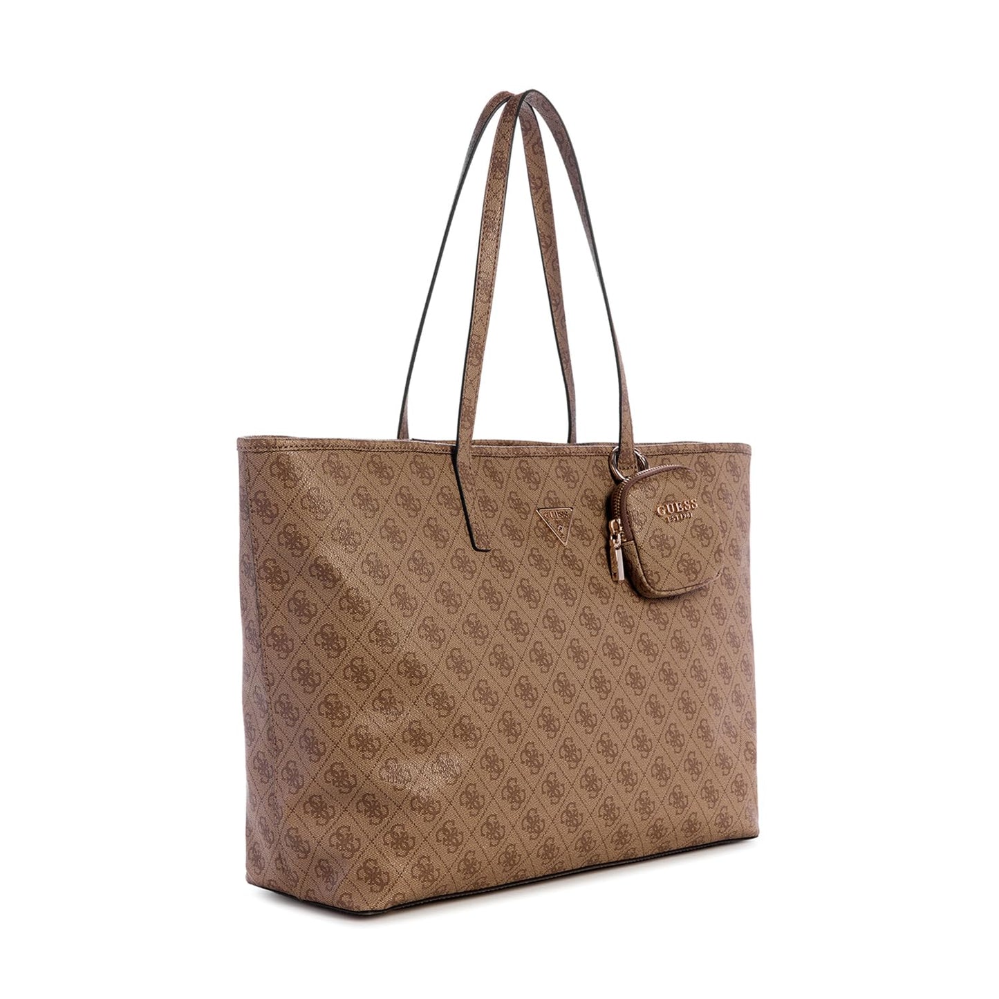 Guess Women's Latte Logo Printed Tote| Ladies Purse Handbags | Gift For Ladies