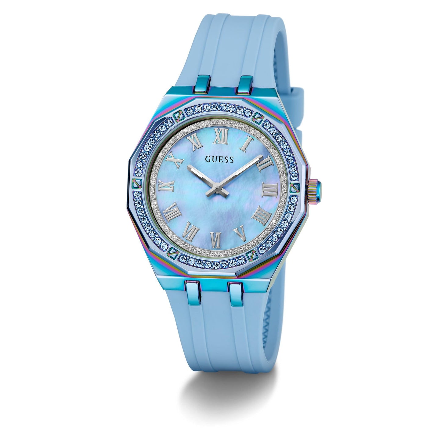 Guess Desire 36 mm Ice Blue Dial Analog Women Watch- GW0872L2