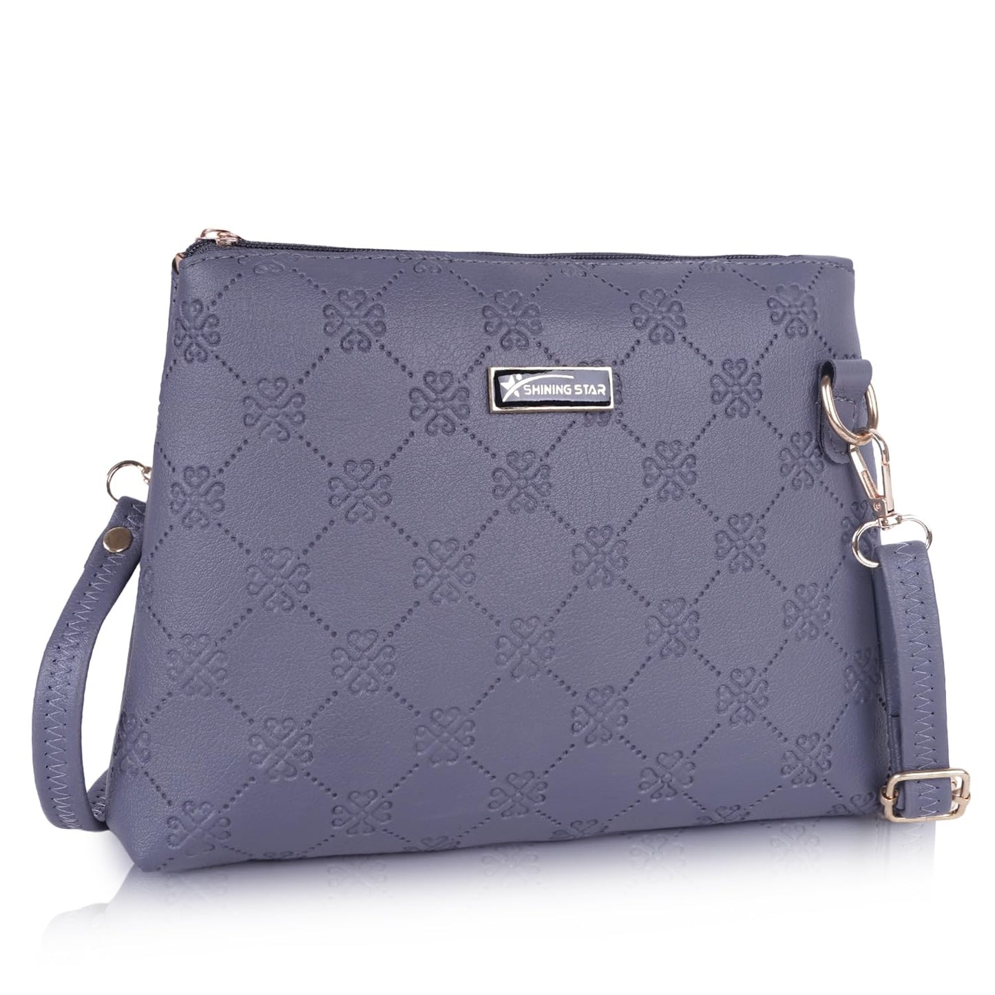 Shining Star Synthetic Leather Women's sling Bag | Ladies Purse Handbag | Women bags (DARK GREY)
