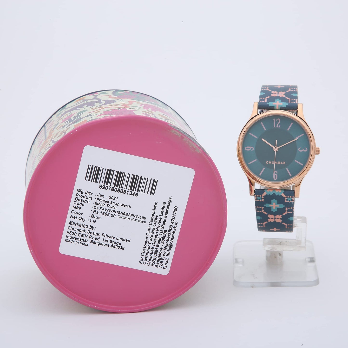 TEAL BY CHUMBAK Round Dial Analog Hand Watch for Women, Gifts for Women/Girls/Ladies, Stylish Fashion Watch for Casual/Work