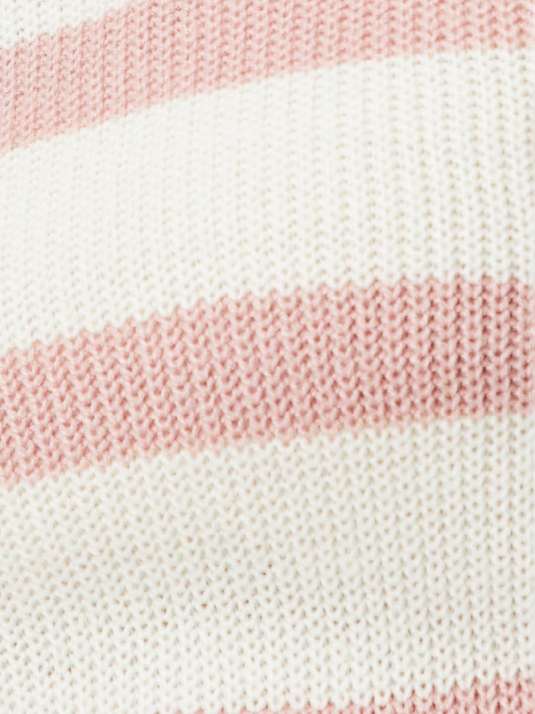 Max Women Striped Sweater (Off White_L)