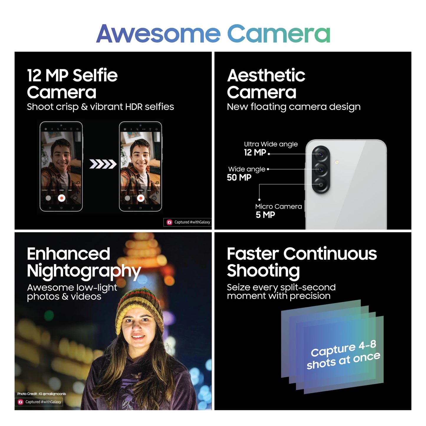 Samsung Galaxy A56 5G (Awesome Light Gray, 12GB, 256GB) | Awesome Intelligence: Circle to Search, Intelligent Editing | Awesome 6 OS & 6 Years Security Updates | IP67