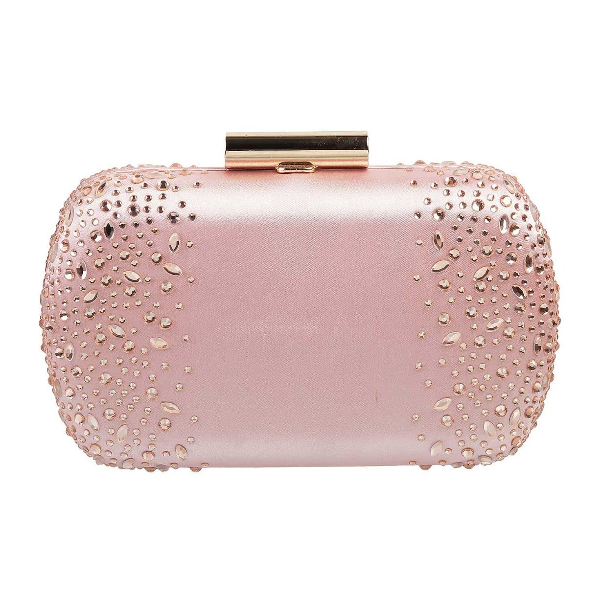Metro Womens Synthetic Pink Clutch (One Size)