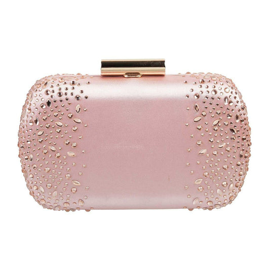 Metro Womens Synthetic Pink Clutch (One Size)