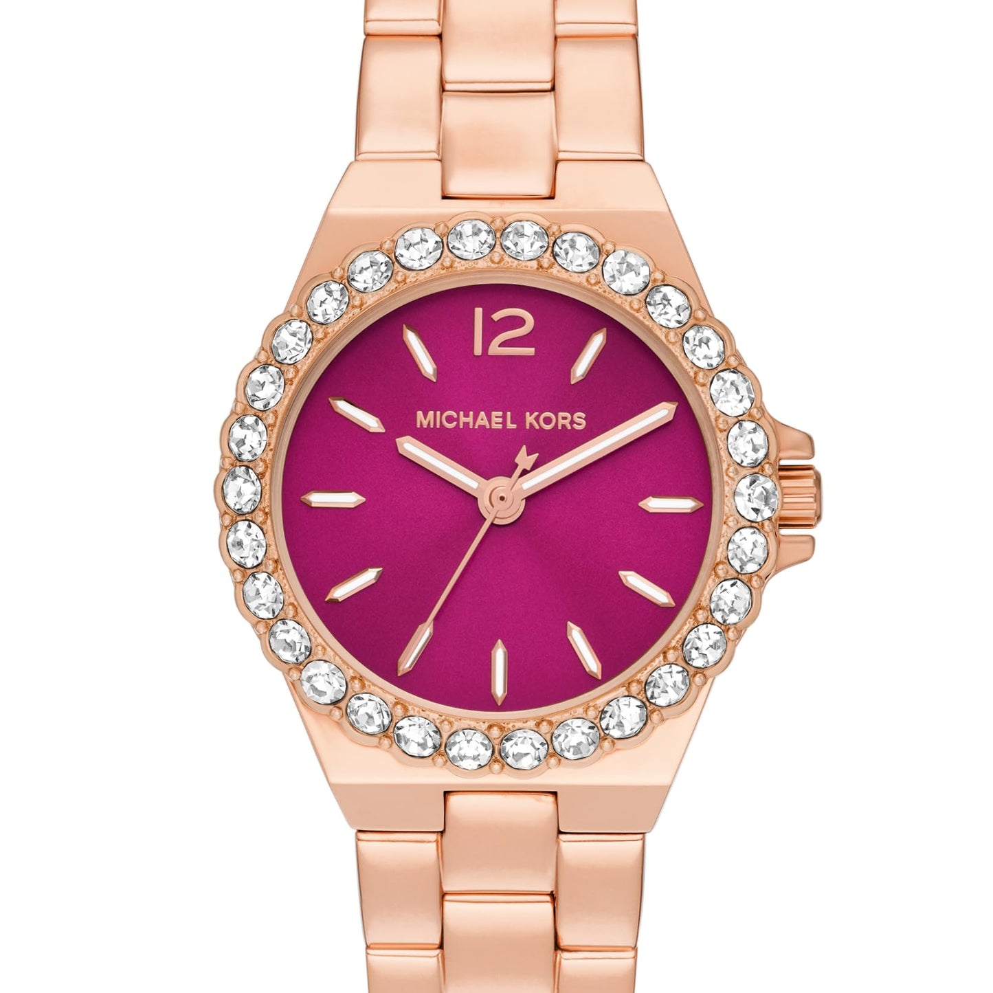 Michael Kors Analog Pink Dial Women's Stainless Steel Watch-Mk7396