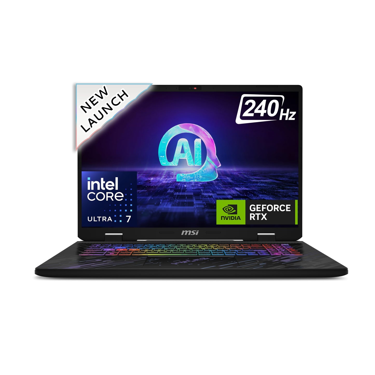 MSI Pulse 17 AI, Intel Core Ultra 7 155H, Built-in AI, 43CM 16:10 QHD+ 240Hz Gaming Laptop(16GB/1TB NVMe SSD/Windows 11 Home/NVIDIA GeForce RTX 4070, Core Black/2.8Kg), C1VGKG-031IN