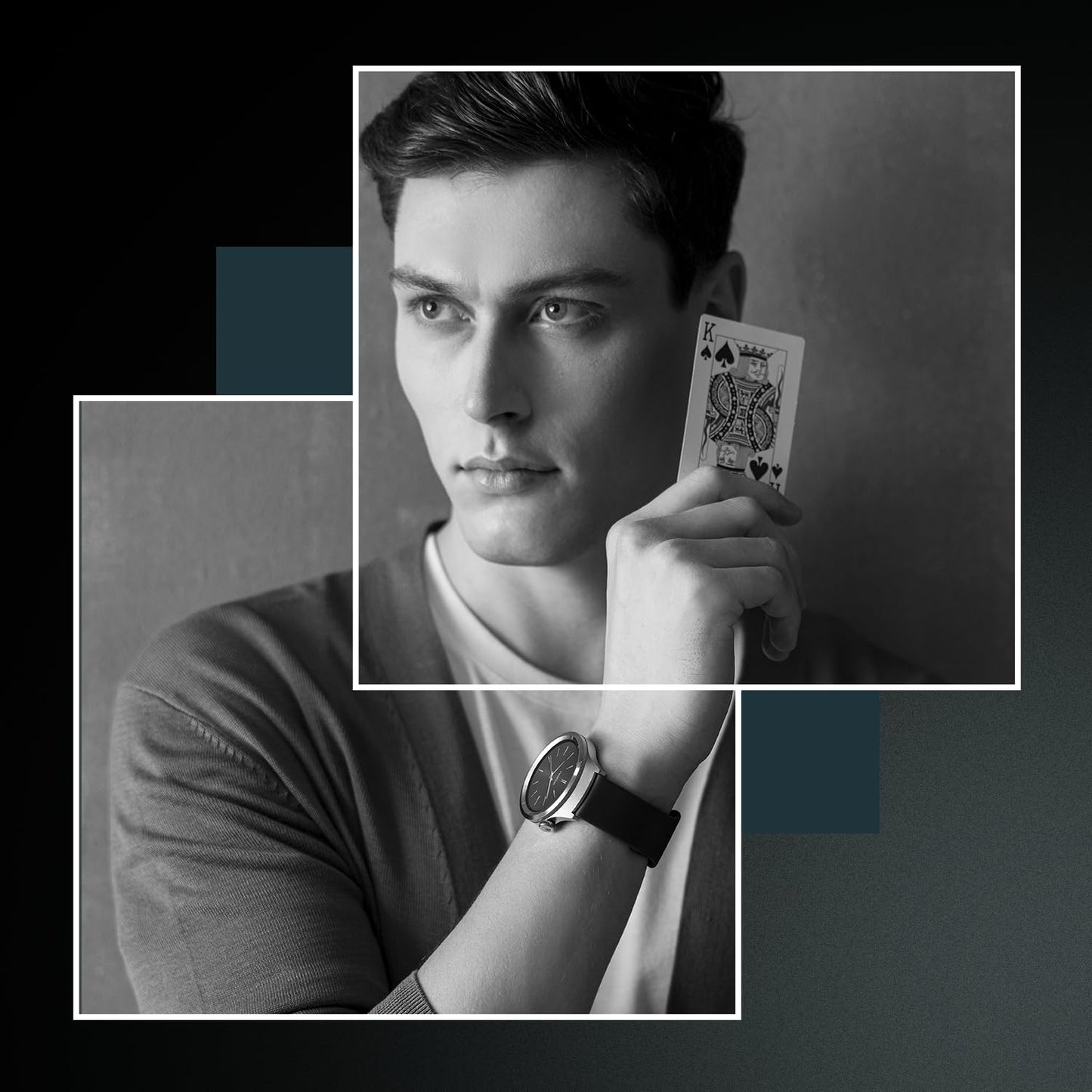 Noise Halo 2 MOD Smart Watch with Swappable Bezel Editions (Classic, Statement), 1.46" AMOLED, Smart Island, BT Calling, Metallic Build, Health Suite, Upto 7 Days Battery (Silver Green)