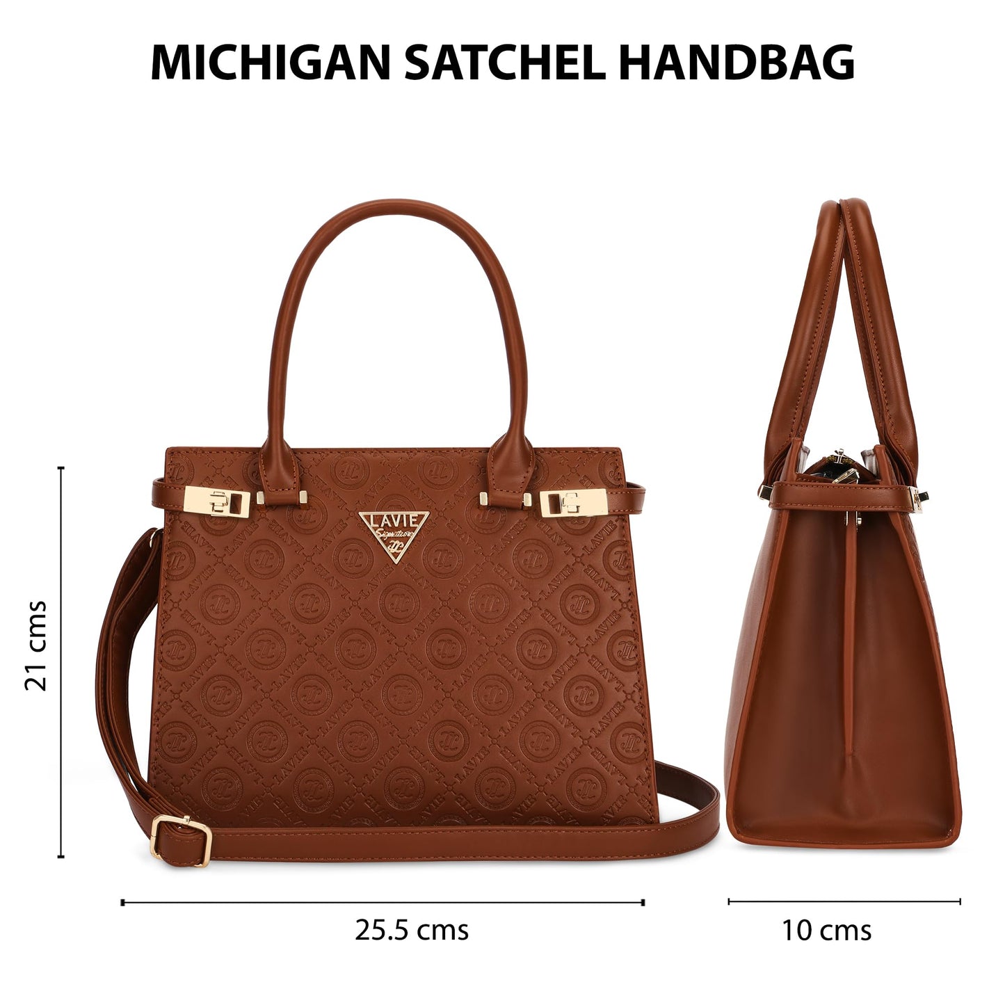 Lavie Signature Women's Michigan Satchel Handbag for Women | Satchel Bag for Work | Ladies purse | Stylish Shoulder Bag | Gift For Women
