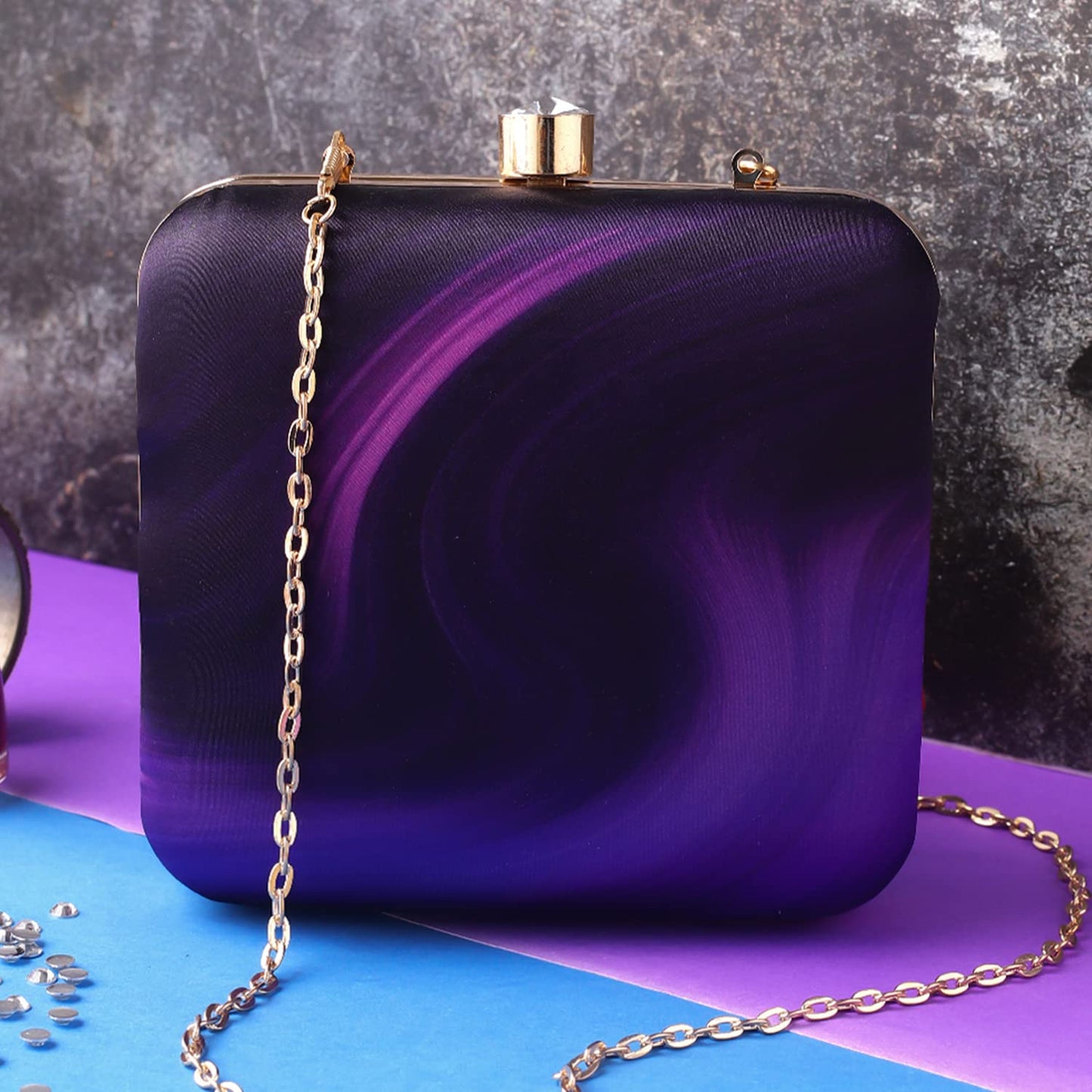 SWISNI Multicolor printed clutch bag II Women's Traditional Designer Clutch For Women & Girls II PRINTED CLUTCHES