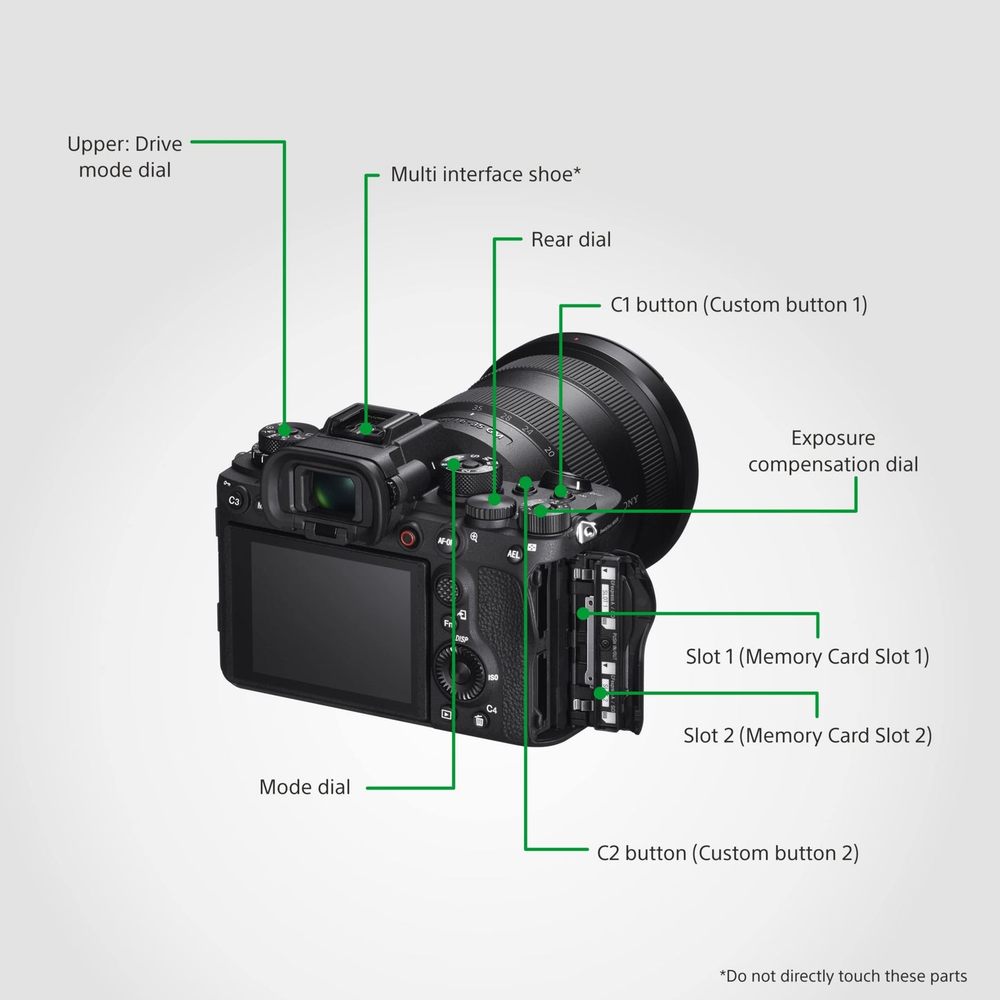 Sony Alpha ILCE-1 Mirrorless Full-Frame Camera | 30 FPS | 50.1 MP | 8K 30P, 4K 120P | Real-time Eye AF, Real time Tracking - Black
