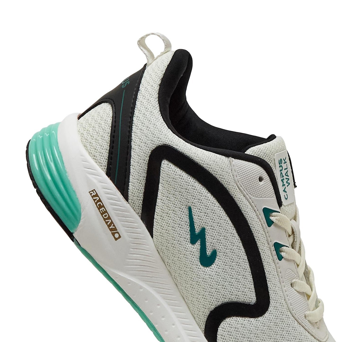 Campus Men's Camp Karl Running Shoes WHT/S.GRN - 8UK/India