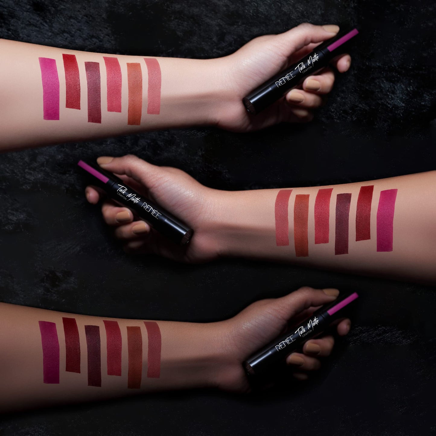 RENEE Talk Matte Crayon Lipstick - Mauve Melody, 4.5gm | Hydrating and Long-Lasting Matte Lip Color | Enriched with Vitamin E, Jojoba Oil & Cocoa Butter