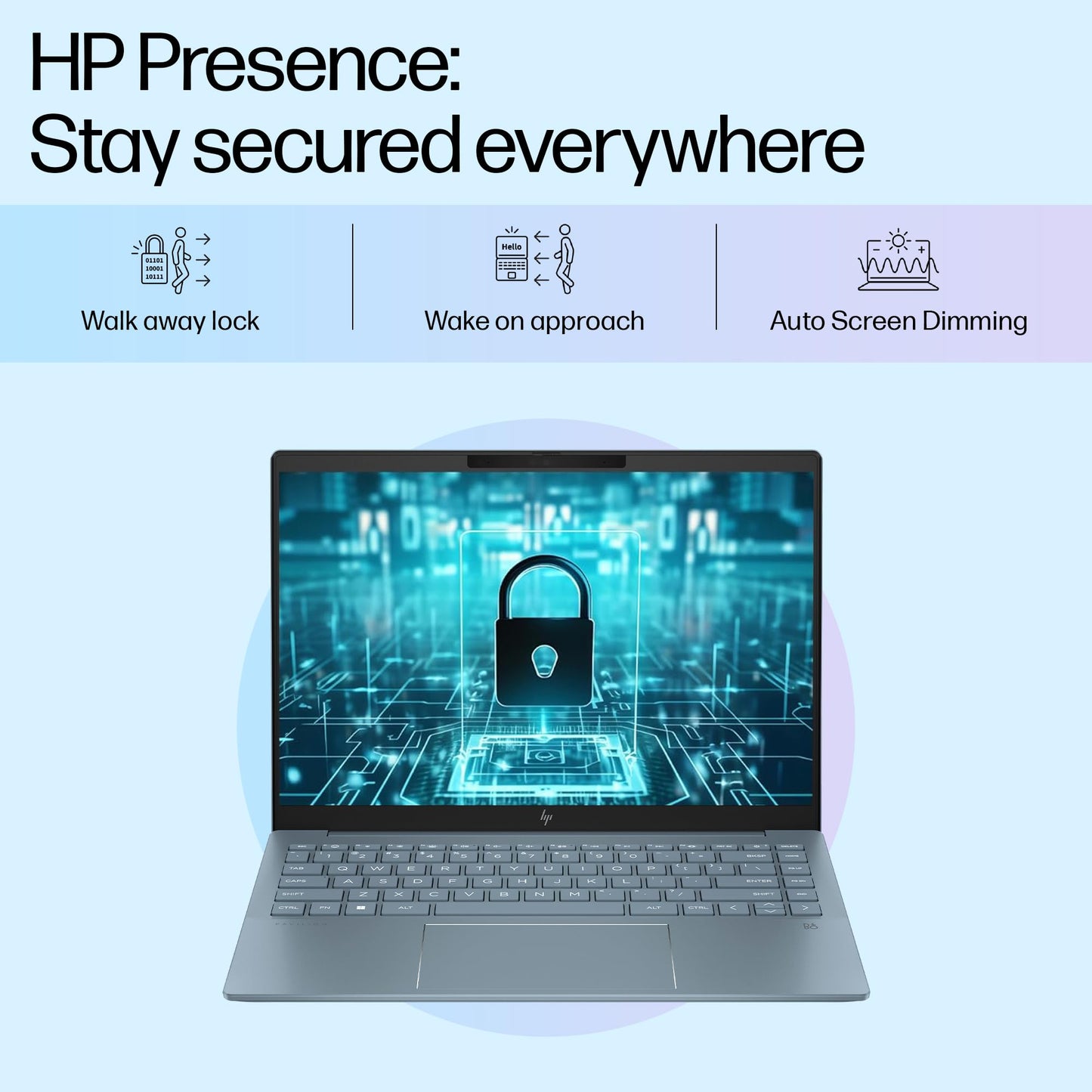 HP Pavilion AI Laptop, Intel Core Ultra 5 125H 12 Tops, (16GB LPDDR5x, 512GB SSD), WQXGA,IPS, 300 nits, 14''(35.6cm),Win 11, M365 Basic(1yr), Office Home24, Blue,1.44kg,5MP Camera w/Shutter, ew1112TU