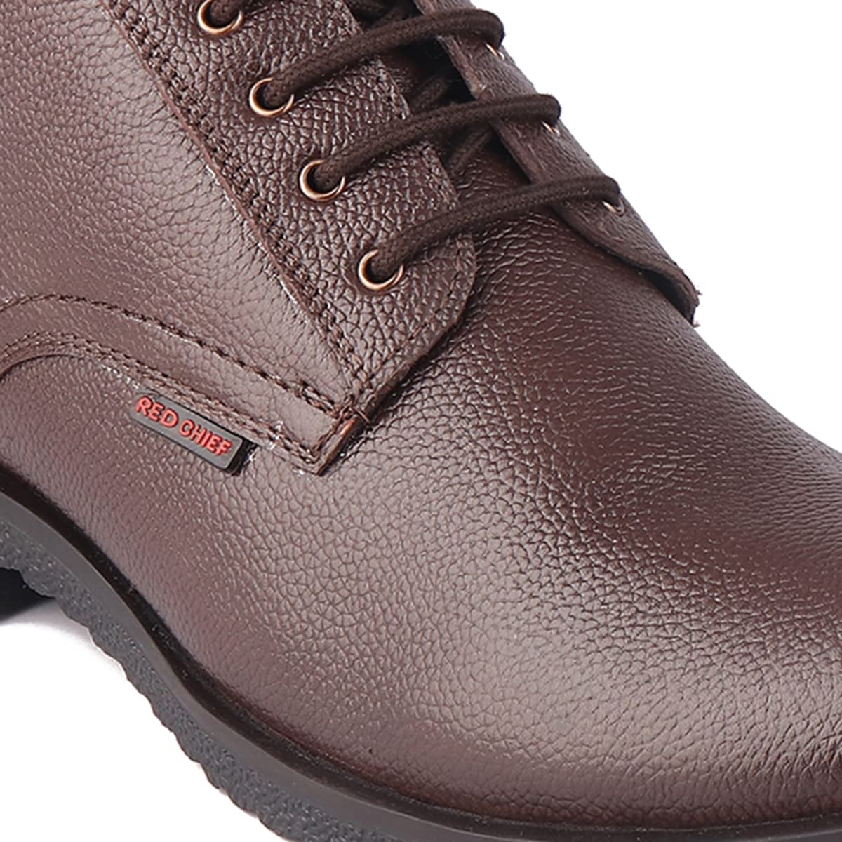 Red Chief Derby Lace Up | Men's Formal Shoes for Office | Brown | TPR Sole