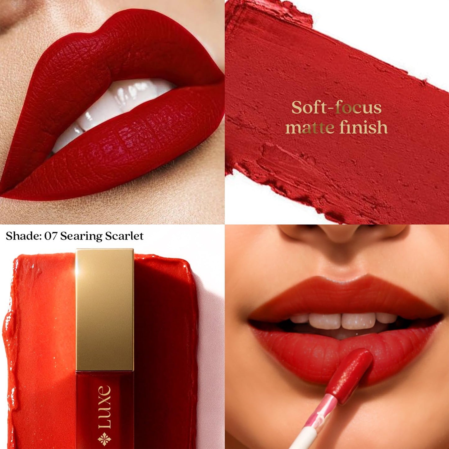 Just Herbs Luxe Dream Muse Mousse Liquid Lipstick | Luxury Makeup | Velvet Matte | Long Lasting & Transferproof Formula | Ayurvedic Lipstick – 3.5 ml (03 BLUSH BLOOM)