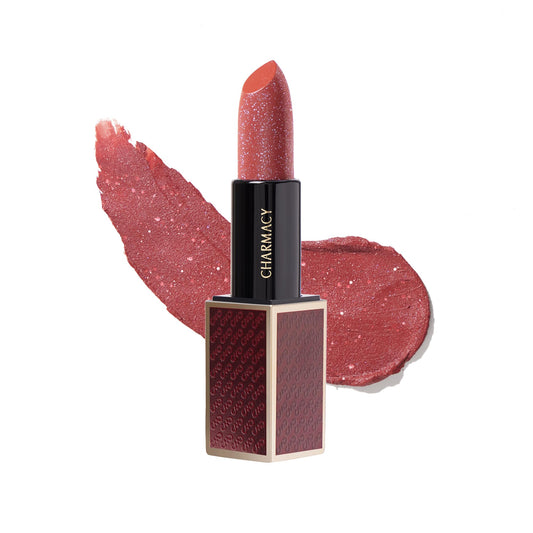 Charmacy Milano Diamond Rush - Jade 80, Creamy & Lightweight Lipstick, Long-Lasting Lipstick, Luxe Shimmer & Matt Finish, 3.8 Gms
