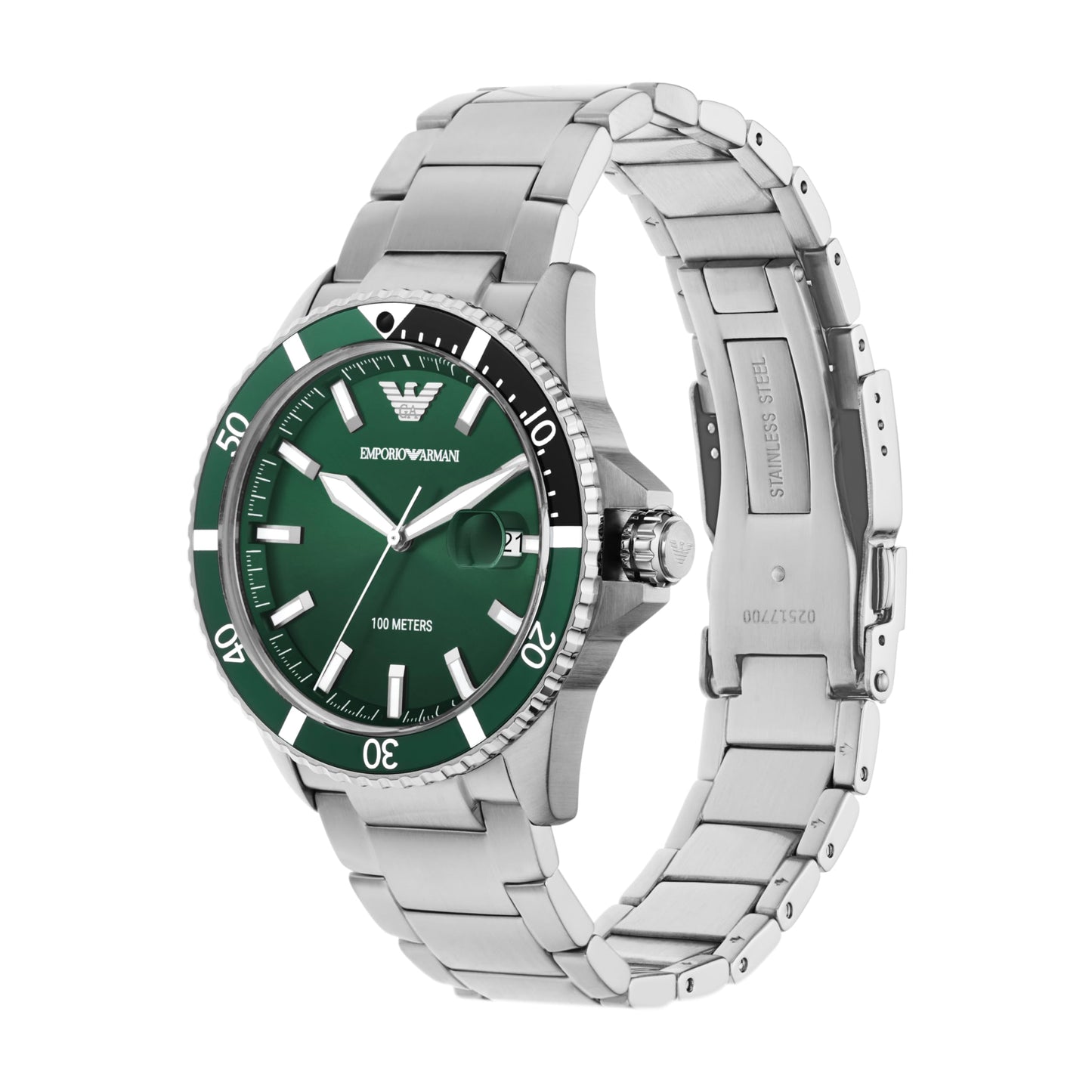 Emporio Armani Diver Analog Green Dial Men's Watch-AR11338