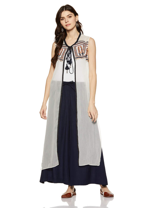 W for Woman Women's Cape Gilet (17FE32750-66063_12_White)