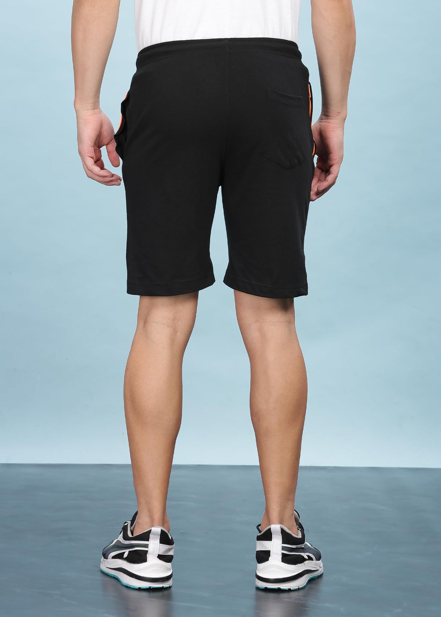 Force NXT Super Combed Cotton Mens Solid Shorts Black