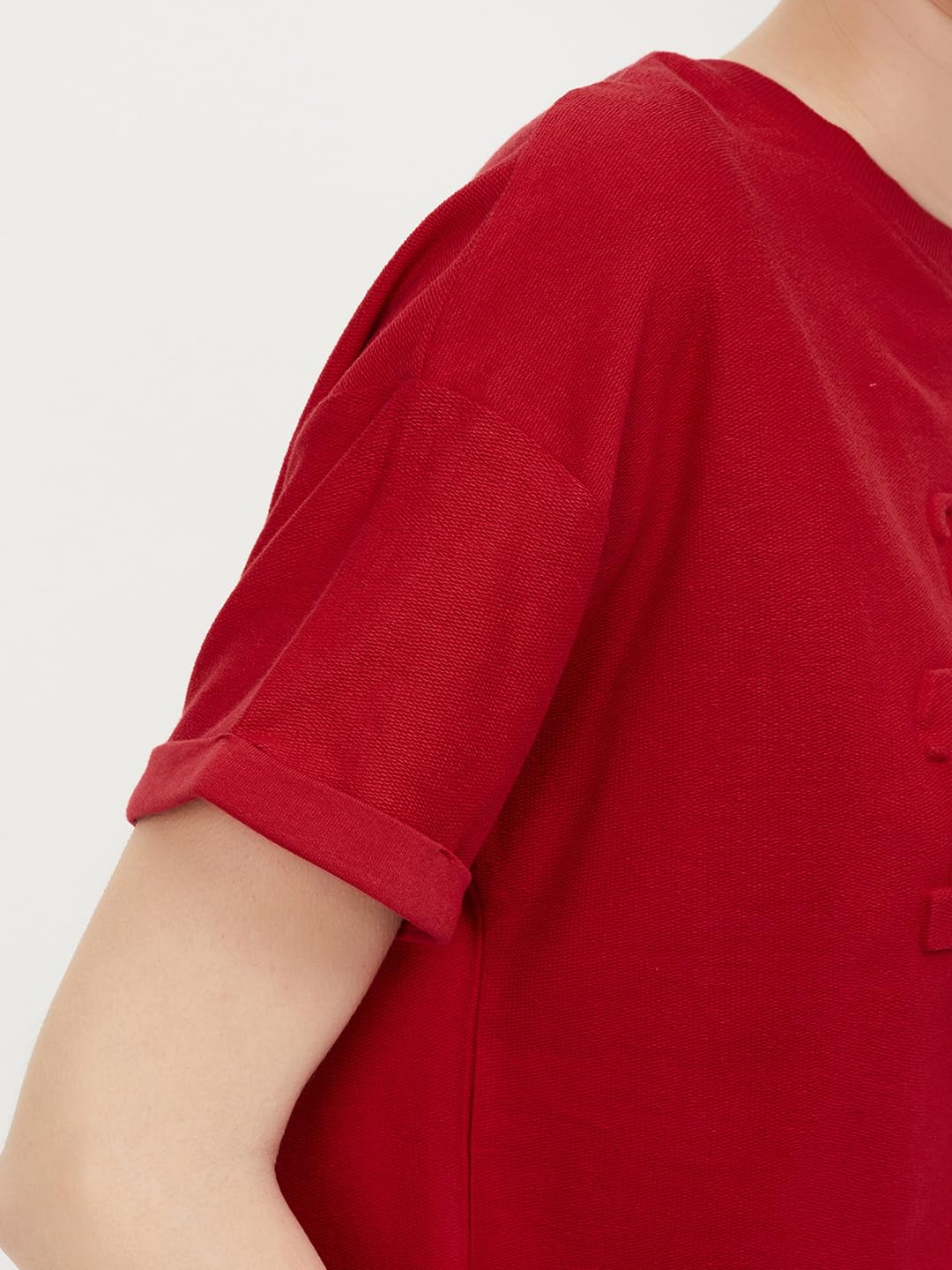 Max Women's Regular Fit T-Shirt (SP25SR06_Red
