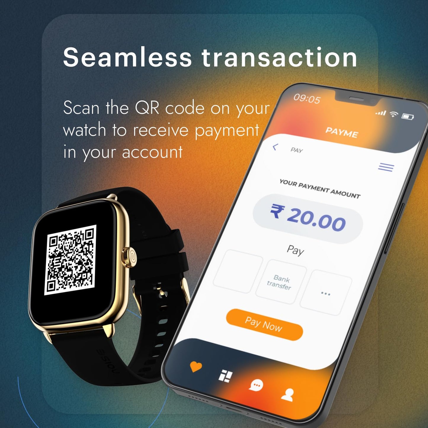 Noise Icon 3 1.91" Display, Bluetooth Calling, Metallic Finish Smart Watch, Voice Assistant, 7 Days Battery, 100 Sports Modes, Smartwatch for Men and Women (Midnight Gold)