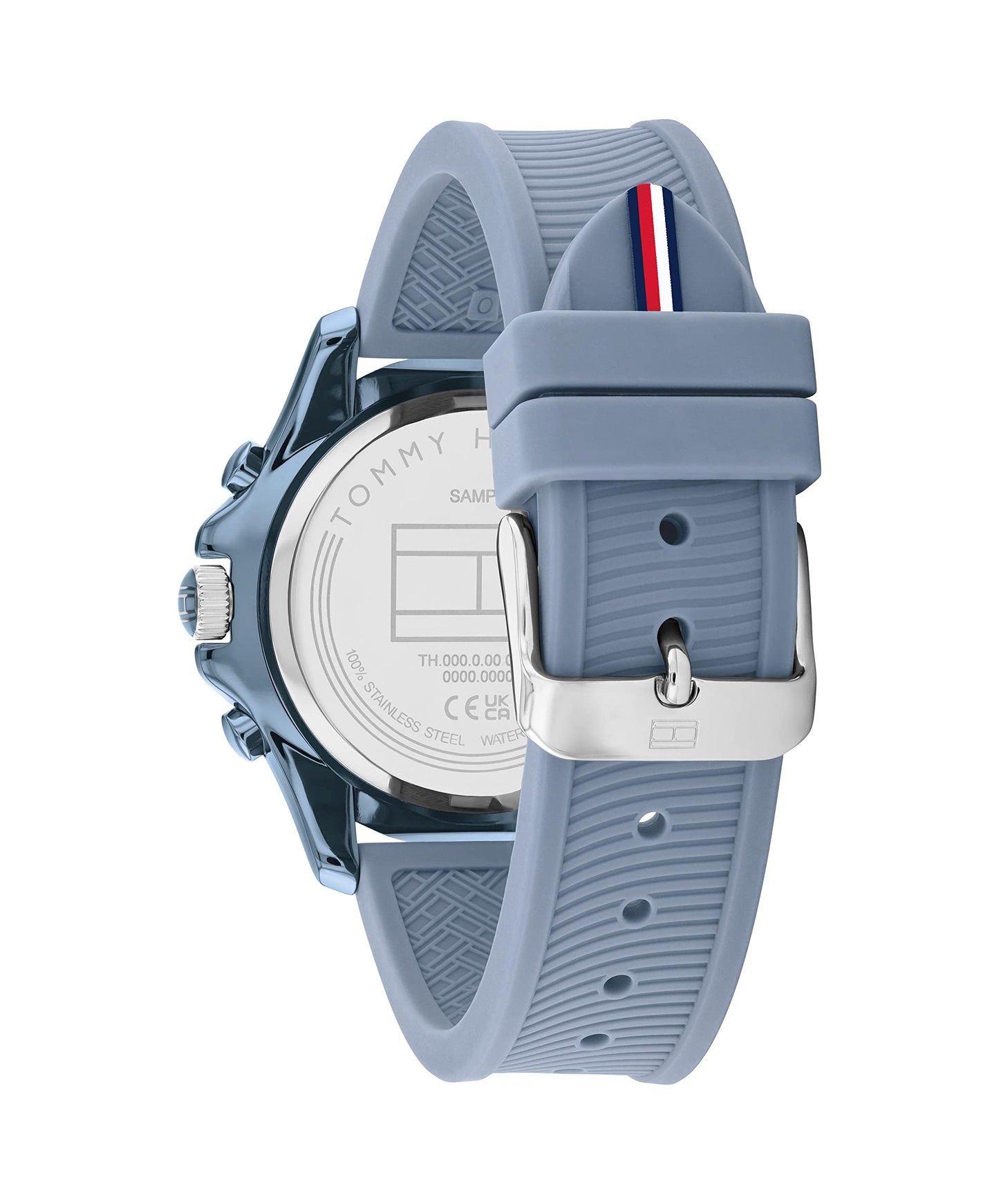 Tommy Hilfiger Blue Dial Blue Silicone Strap Watch for Women-TH1782571