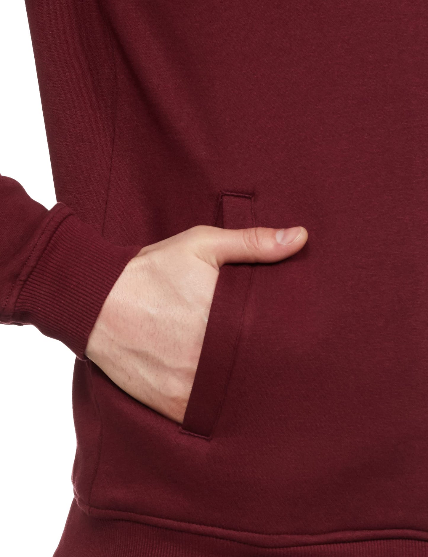 Allen Solly Men Maroon Cotton Crew Neck Regular Stylized Neck Full Sleeves Casual Sweatshirt, XL