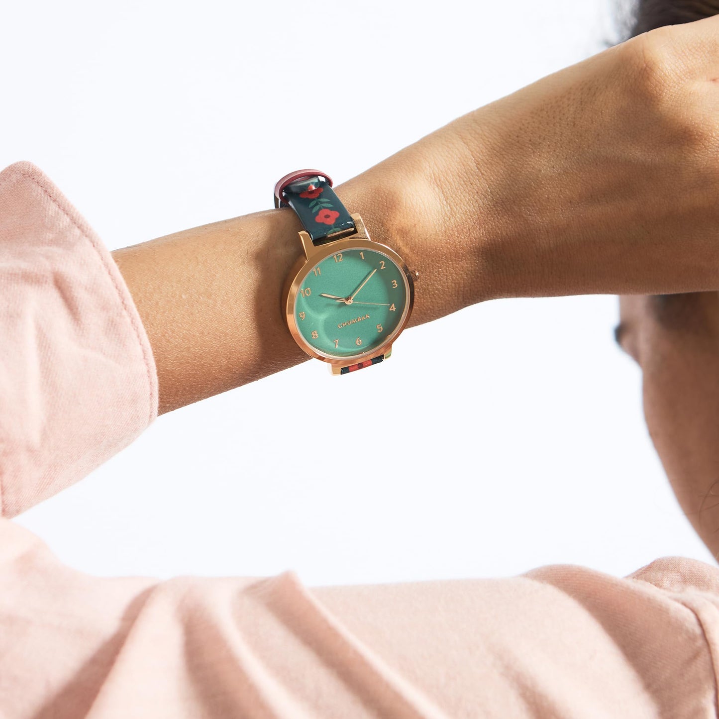 TEAL BY CHUMBAK Round Dial Analog Hand Watch for Women, Gifts for Women/Girls/Ladies, Stylish Fashion Watch for Casual/Work