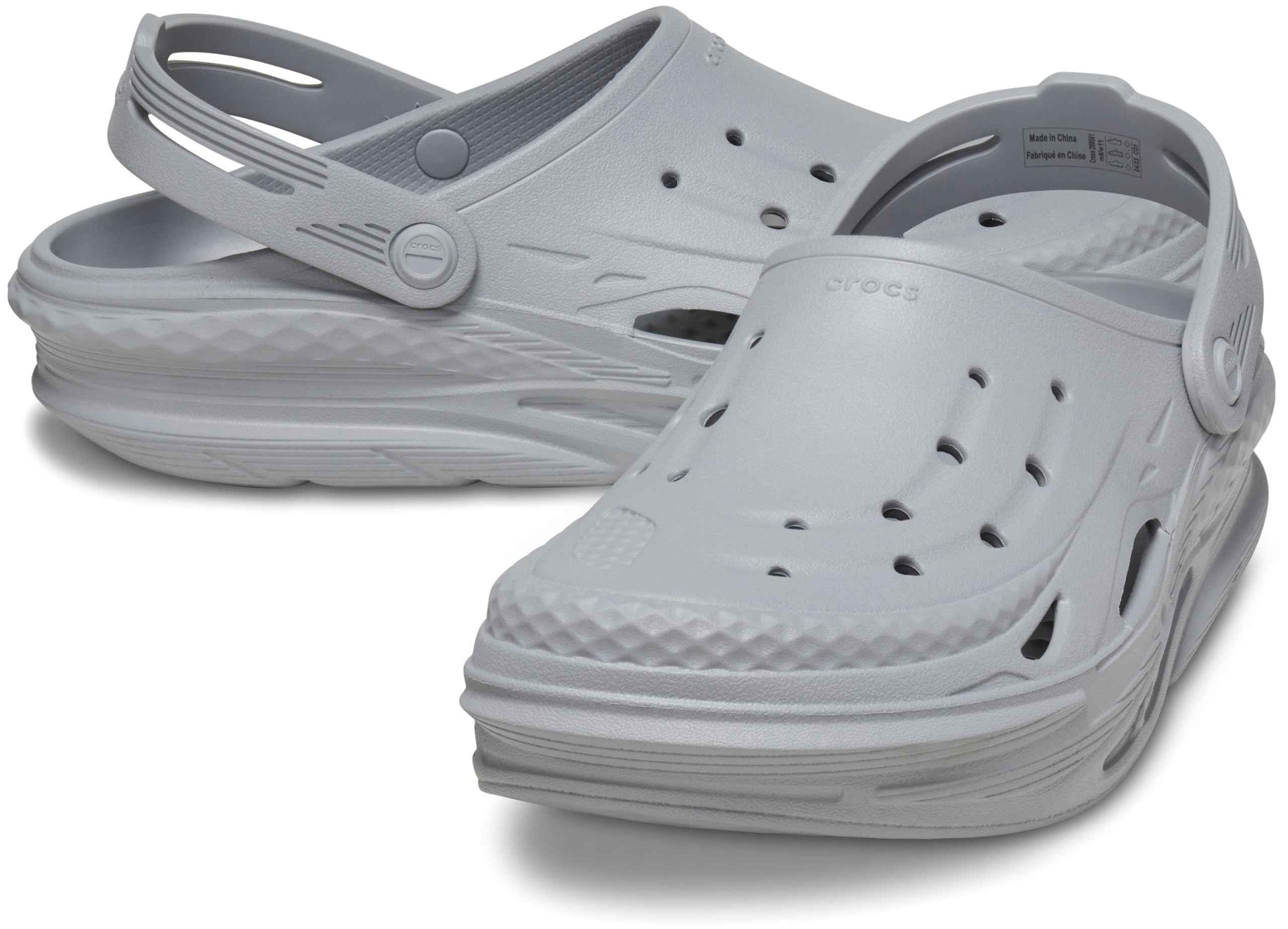 Crocs Unisex-Adult Off Grid Clog LGR Light Grey, 8 UK