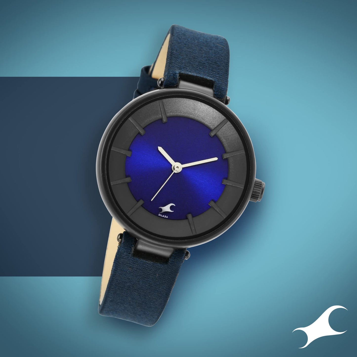 Fastrack Women Plastic Revibe Analog Blue Dial Watch-6252Pf02, Band Color-Blue