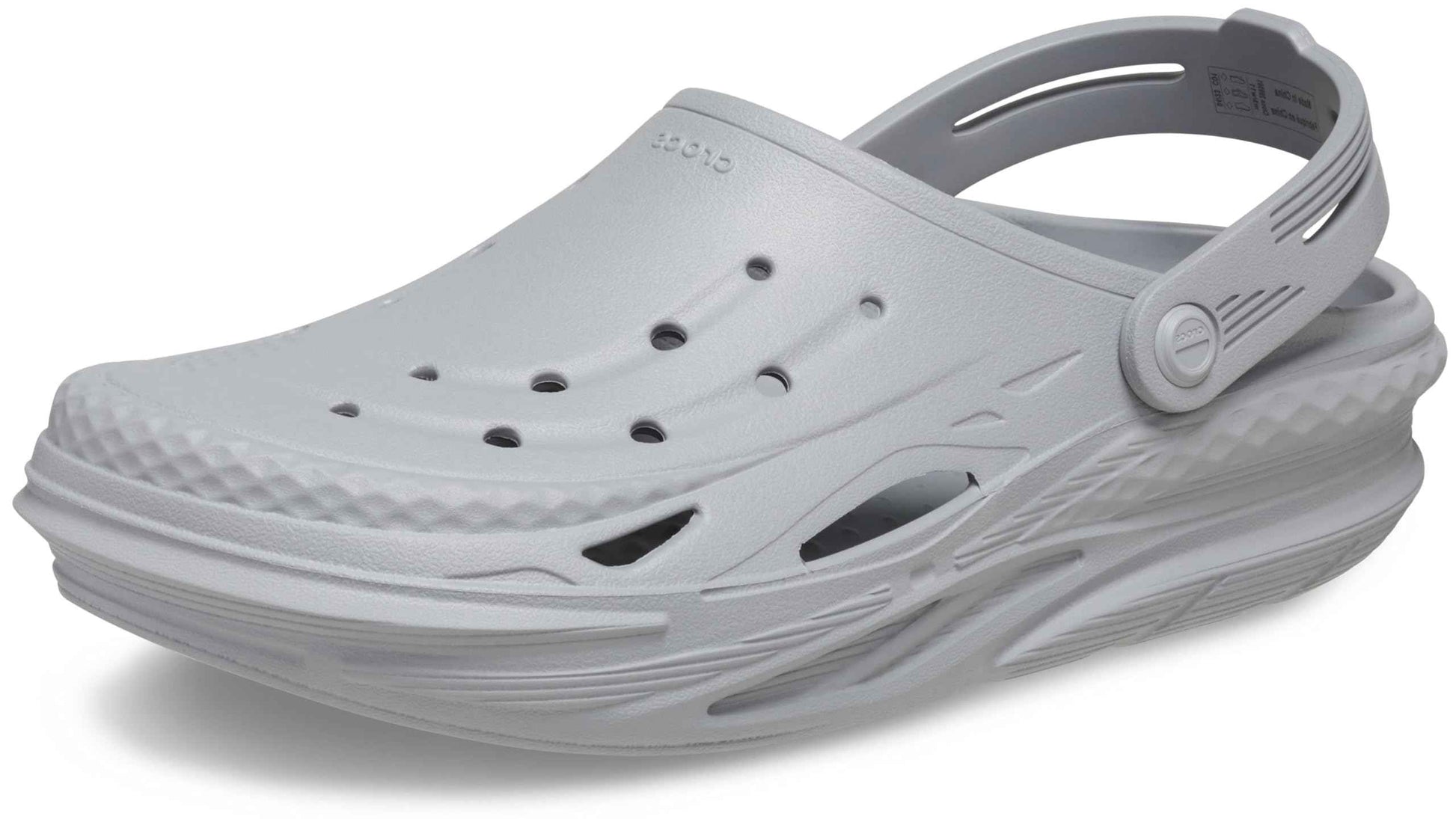 Crocs Unisex-Adult Off Grid Clog LGR Light Grey, 8 UK
