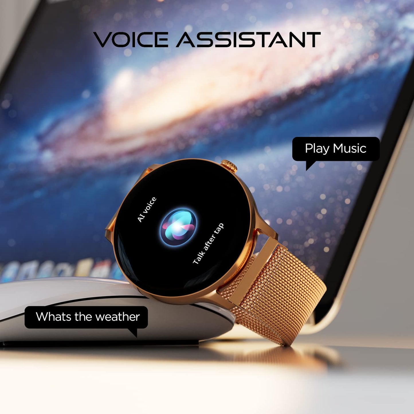 Fire-Boltt Phoenix Ultra Luxury Stainless Steel, Bluetooth Calling Smart Watch, AI Voice Assistant, Metal Body with 120+ Sports Modes, SpO2, Heart Rate Monitoring (Gold)